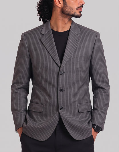 Haggar Men Cotton Black Coat L