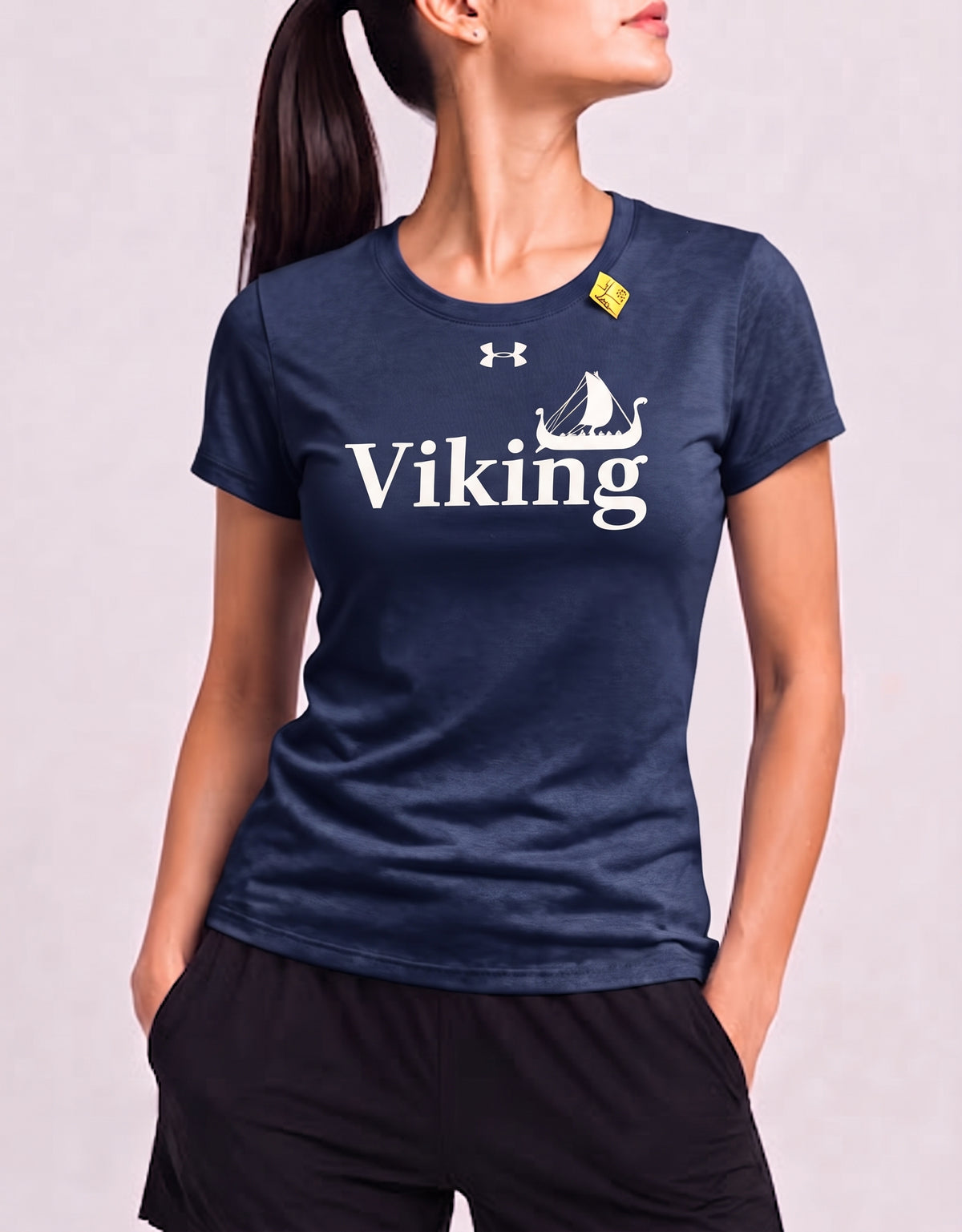 Under Armour Women Sport Blue T Shirt L