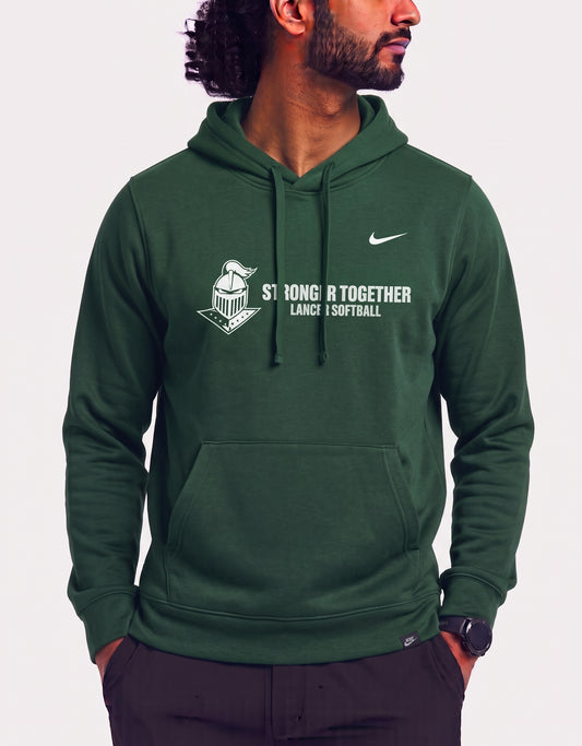 Nike Men Cotton Fleece Green Hoodie L