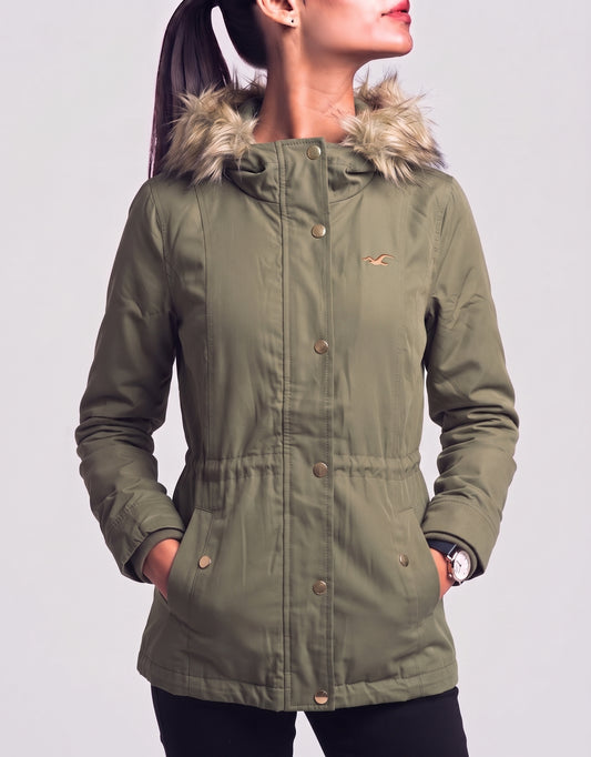 Hollister Women Green Jacket XS