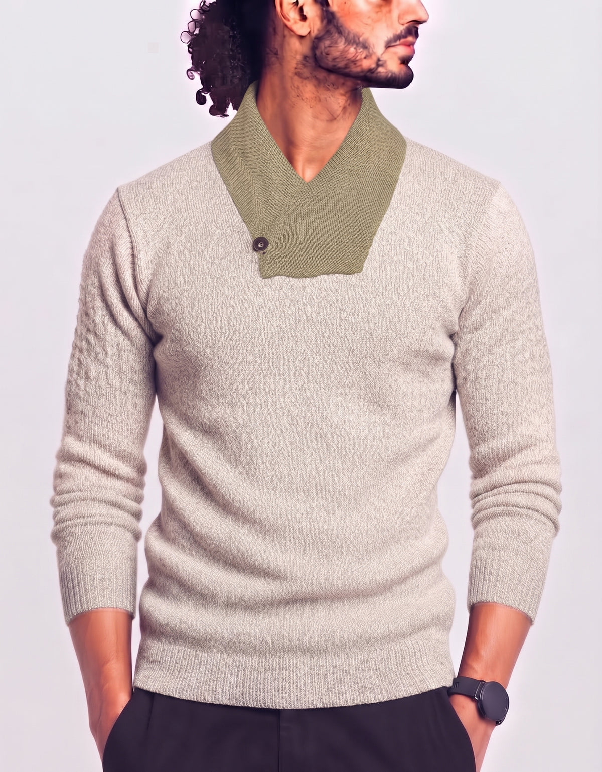 Tommy Hilfiger Men Green Sweater L