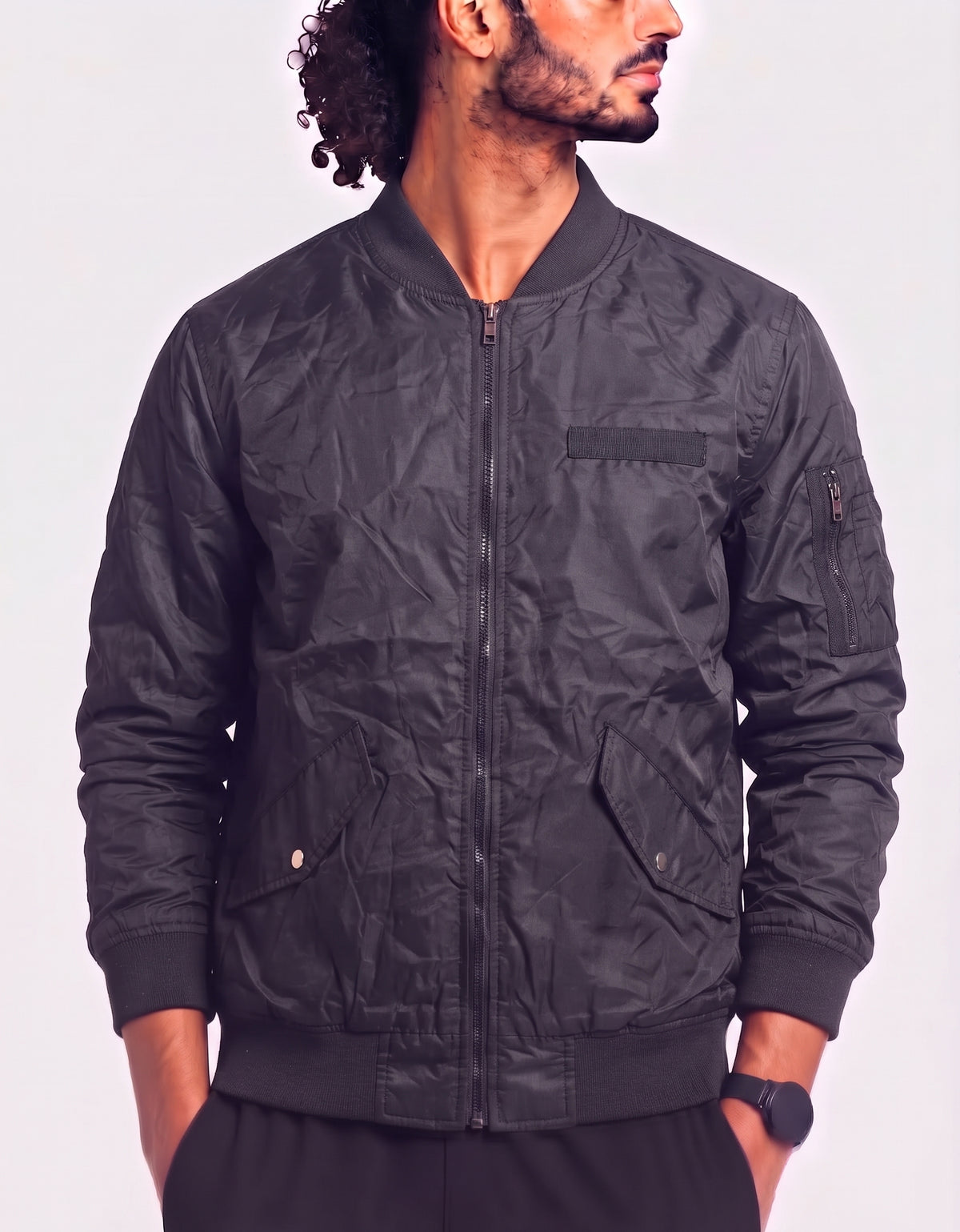 Piazza italia Men Black Jacket