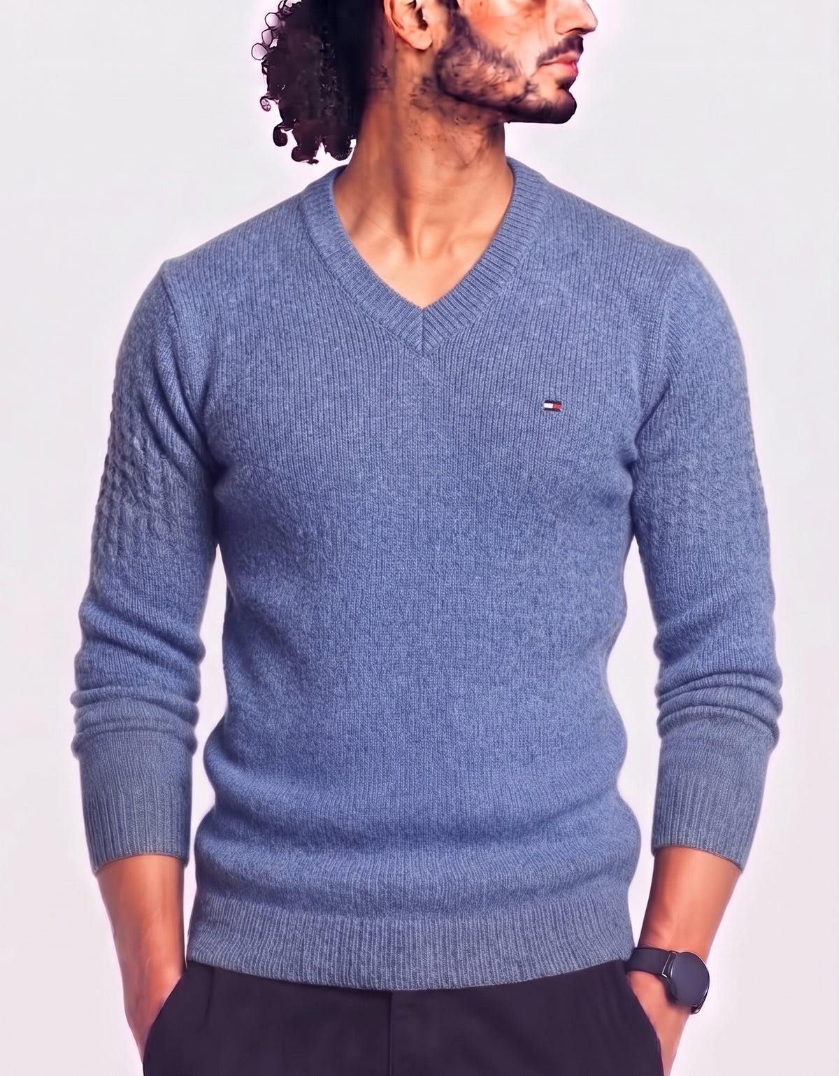 Tommy Hilfiger Men Blue Sweater L