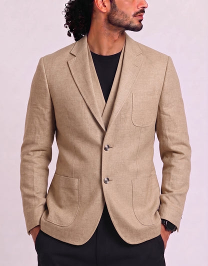 Massimo Dutti Men Cotton Cream Coat M