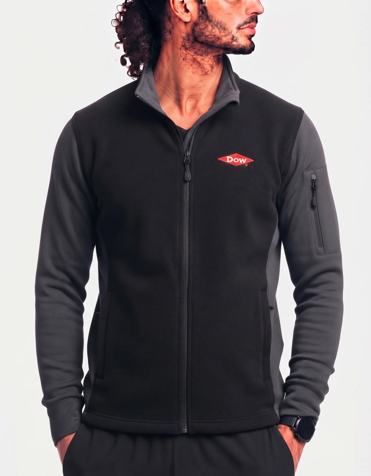 North End Men Polyester Black Zipper L