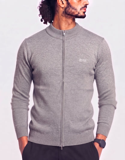 Hugo Boss Men Gray Sweater 3XL