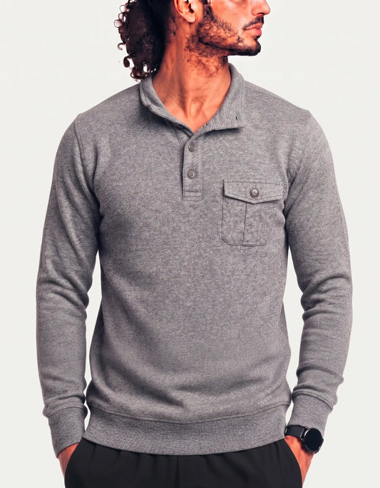 Banana Republic Men Polyester Gray Beige Sweatshirt XL