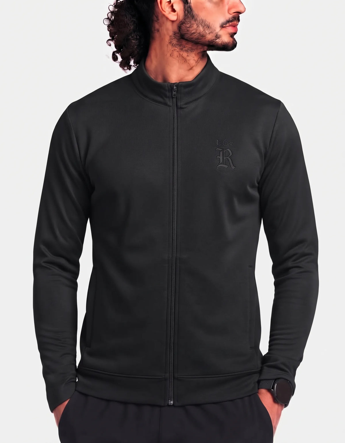 Roots 73 Athletic Men Polyester Black Zipper L