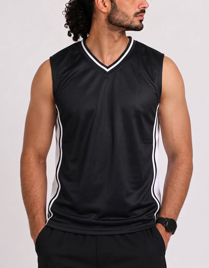 Champro Men Sport Black Vest T Shirt L