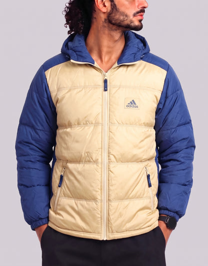 Adidas Men Cream Puffer Jacket