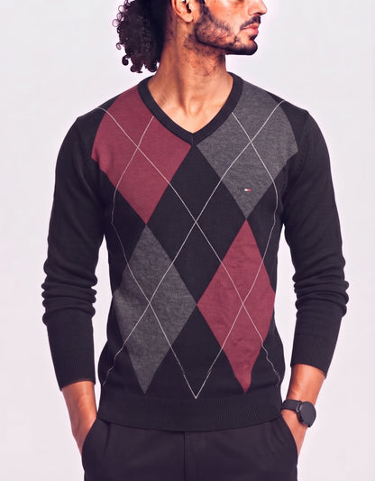 Tommy Hilfiger Men Black Sweater L