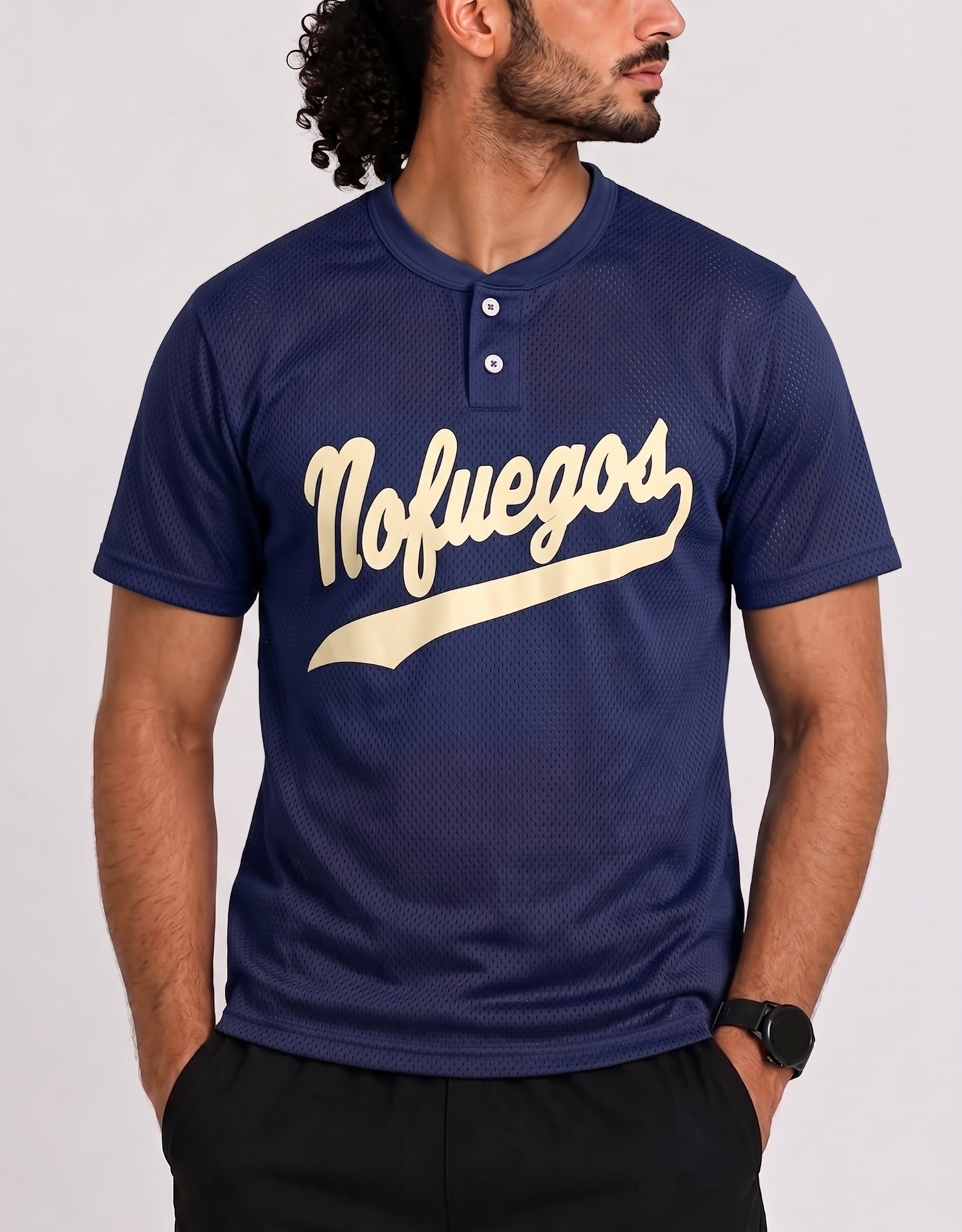 A4 Men Sport Blue T Shirt L