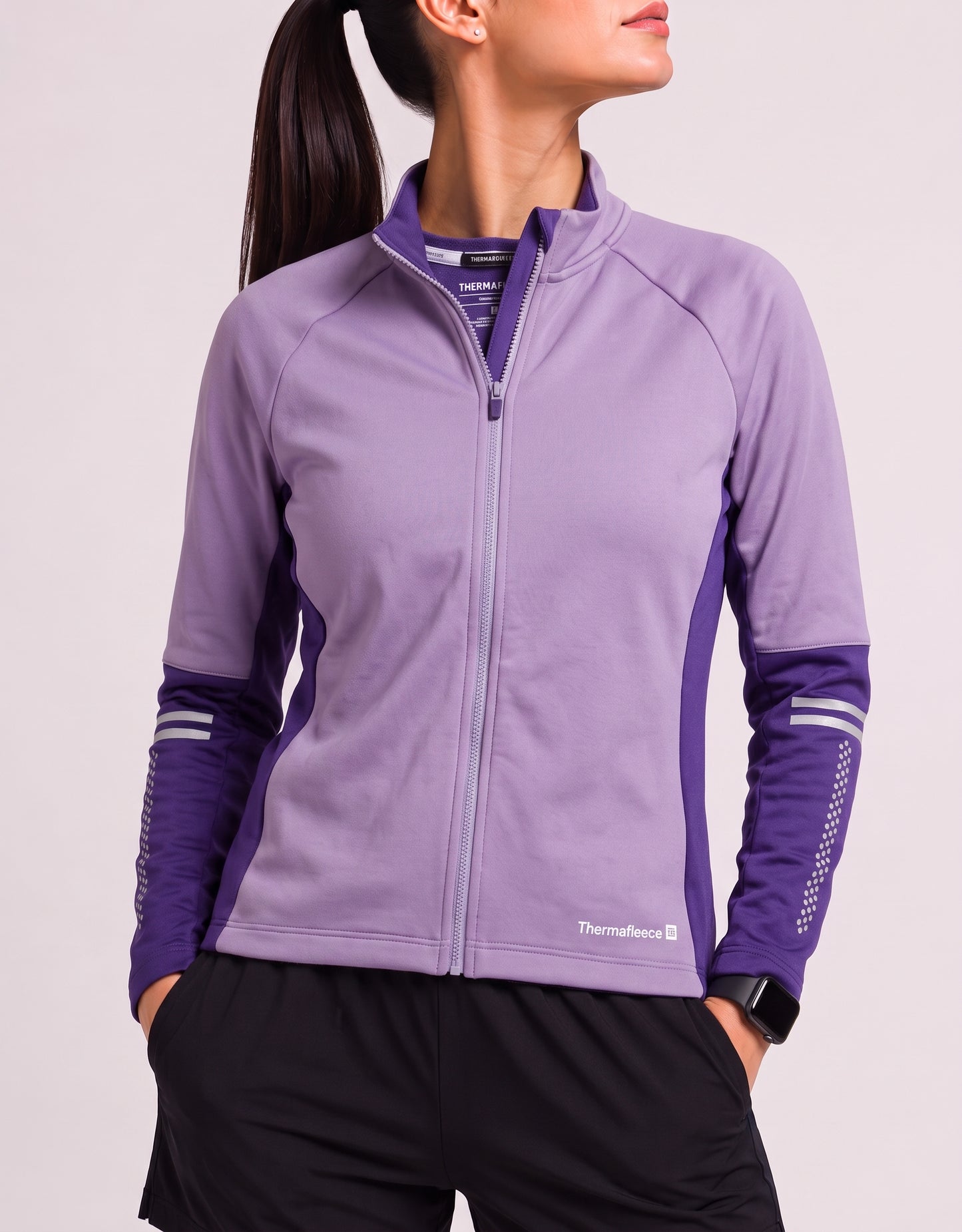 Mountain Equipment Women Cotton Fleece Purple Zipper L