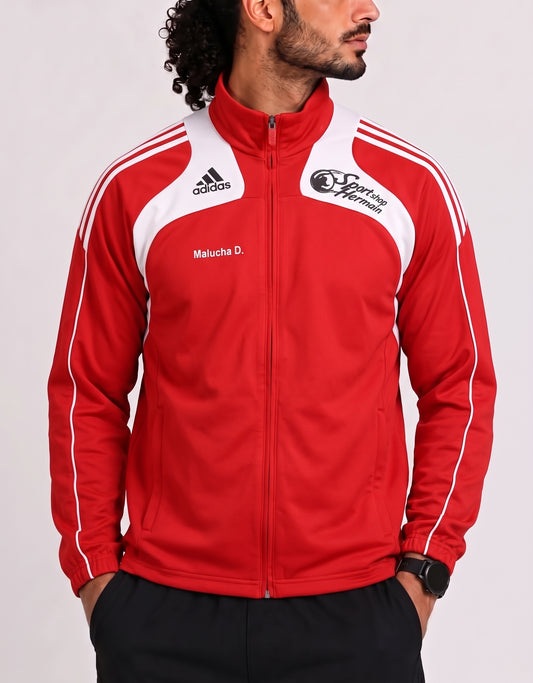 Adidas Sport Red Men Windbreaker L