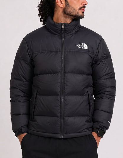 The North Face Men Hooded Puffer Black Jacket