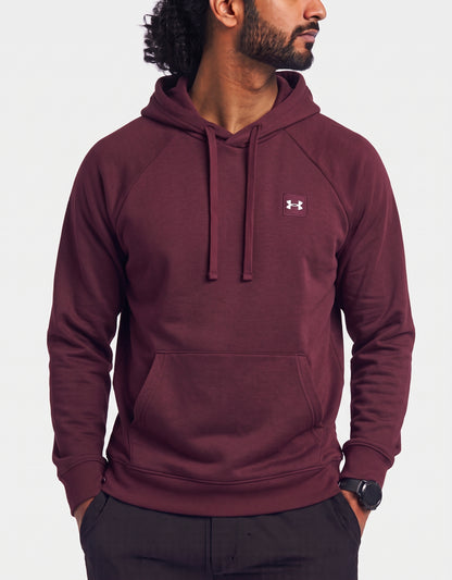 Under Armour Men Cotton Fleece Maroon Hoodie M