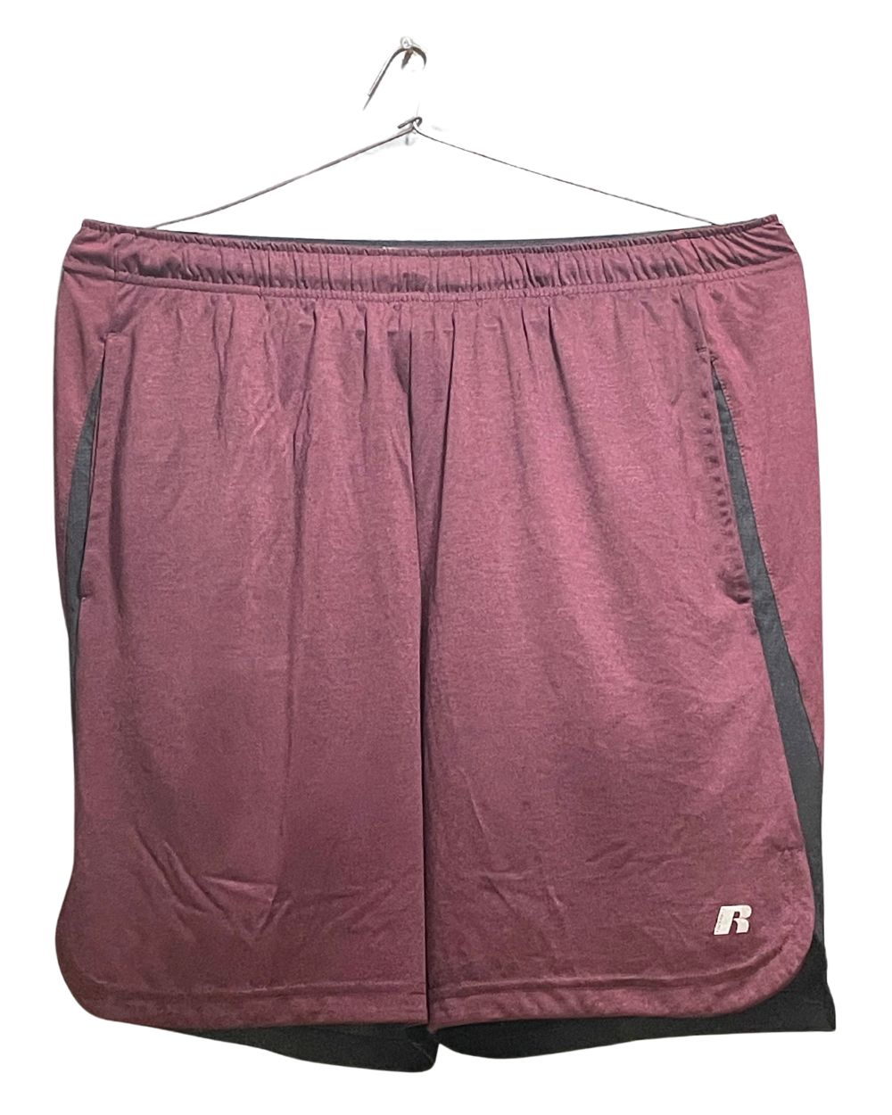 Russell Maroon Sports Short For Men L | Preloved Labels