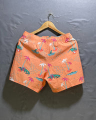 Hollister Orange Parachute Short For Men S