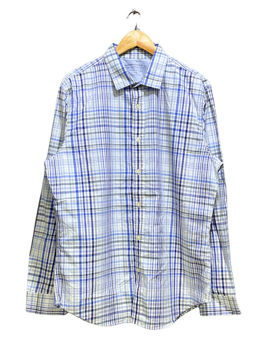 Banana Republic Purple Cotton Shirt For Men Large | Preloved Labels