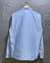 H&M Blue Cotton Shirt For Men Large | Preloved Labels