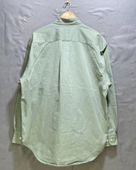 Nautica Green Cotton Shirt For Men Large