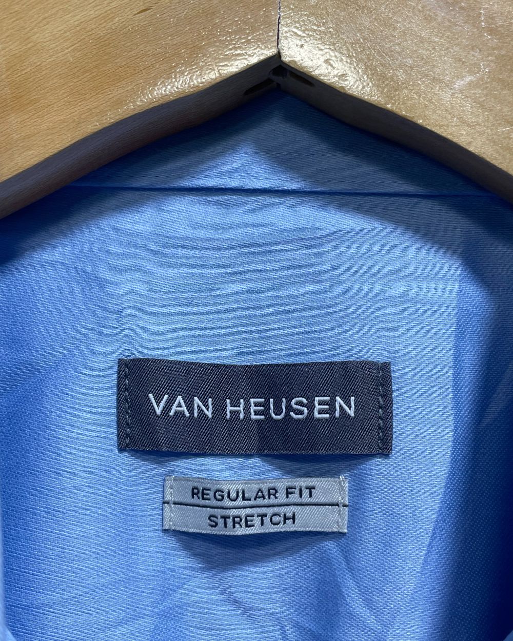Van Heusen Blue Cotton Shirt For Men Large | Preloved Labels