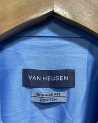 Van Heusen Blue Cotton Shirt For Men Large