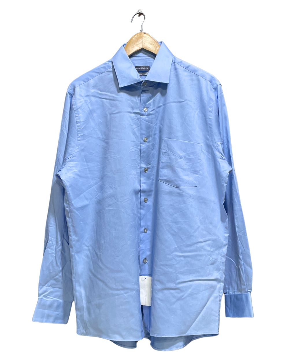 Van Heusen Blue Cotton Shirt For Men Large | Preloved Labels