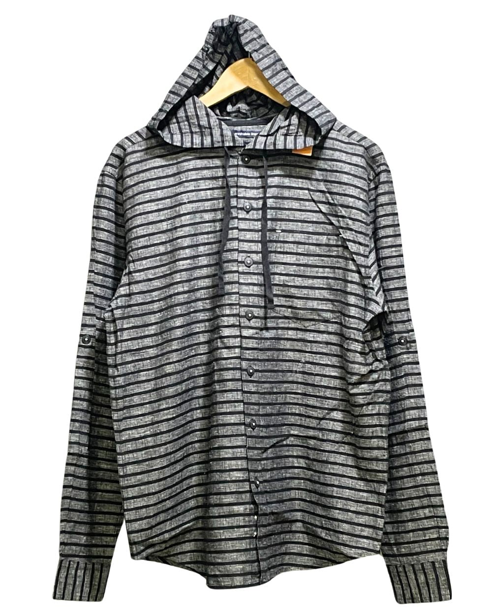 Bruno Gray Cotton Hood Shirt For Men Large | Preloved Labels