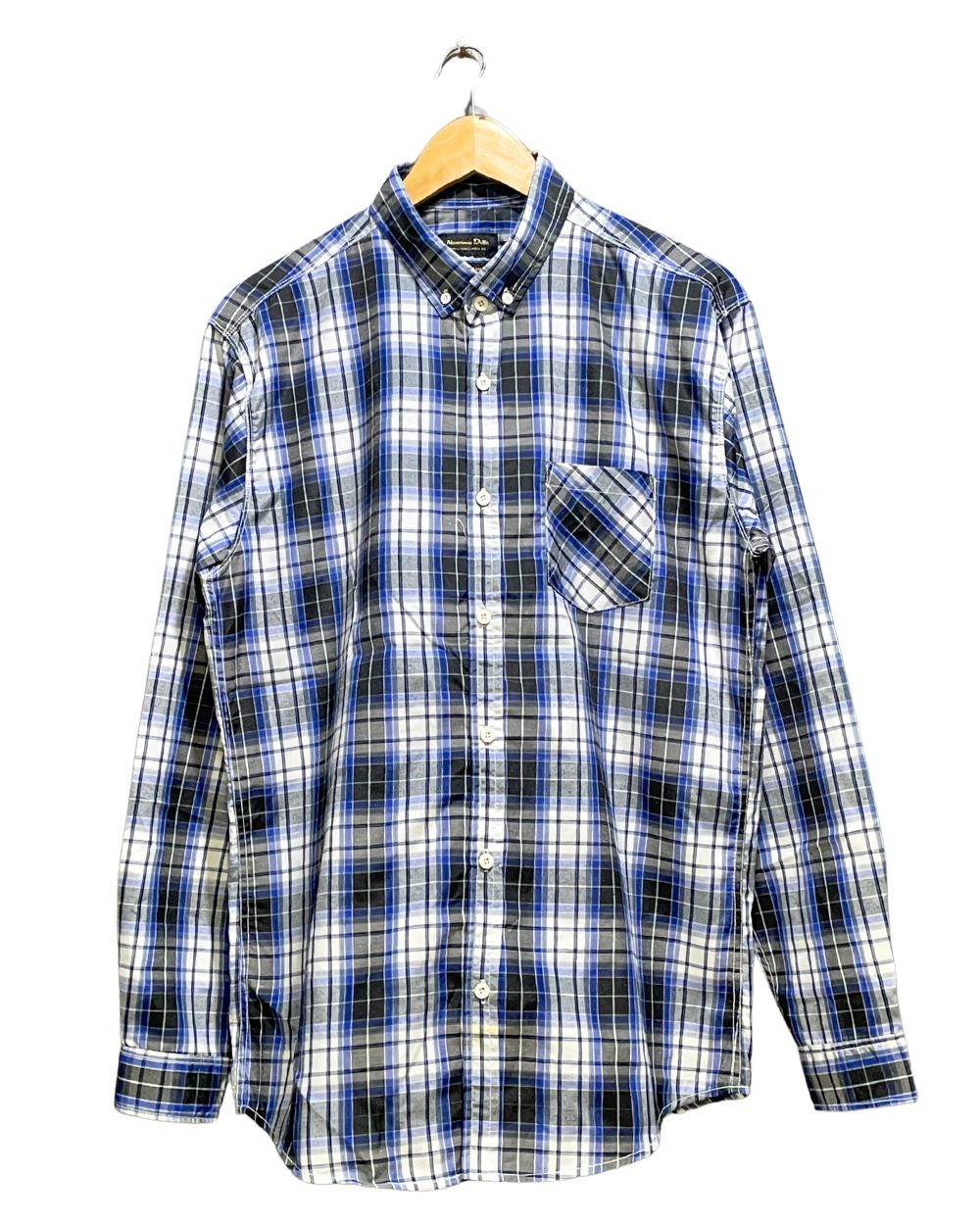 Massimo Dutti Blue Cotton Shirt For Men M | Preloved Labels