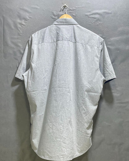 Croft Flow Gray Cotton Shirt For Men Large | Preloved Labels