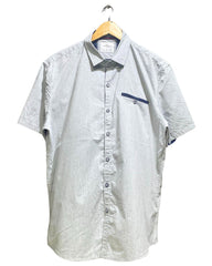 Croft Flow Gray Cotton Shirt For Men Large | Preloved Labels