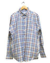 Peter Millar Blue Cotton Shirt For Men Large