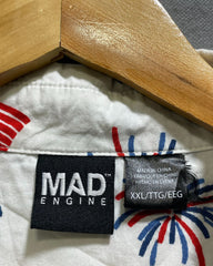 MAD Engine White Cotton Shirt For Men XX Large | Preloved Labels