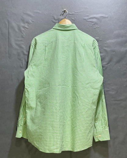 Izod Green Cotton Shirt For Men Large | Preloved Labels
