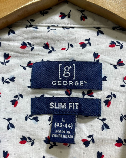 George White Cotton Shirt For Men Large | Preloved Labels