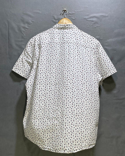 George White Cotton Shirt For Men Large | Preloved Labels