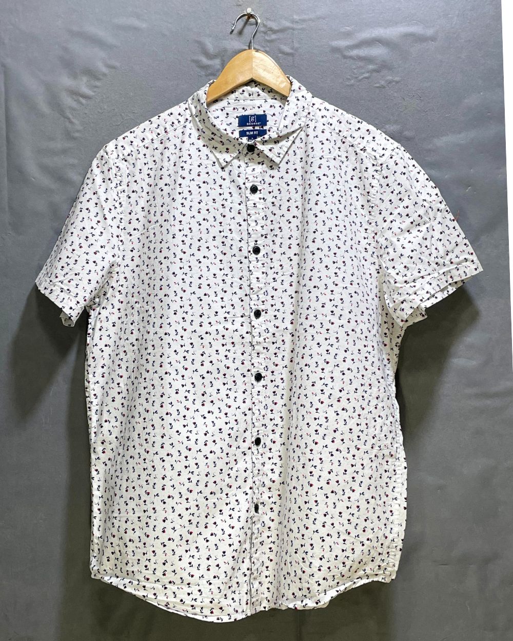 George White Cotton Shirt For Men Large | Preloved Labels