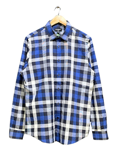 Express Blue Cotton Shirt For Men M | Preloved Labels