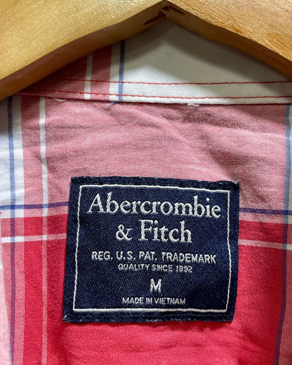 Abercrombie & Fitch Red Cotton Shirt For Men M | Preloved Labels