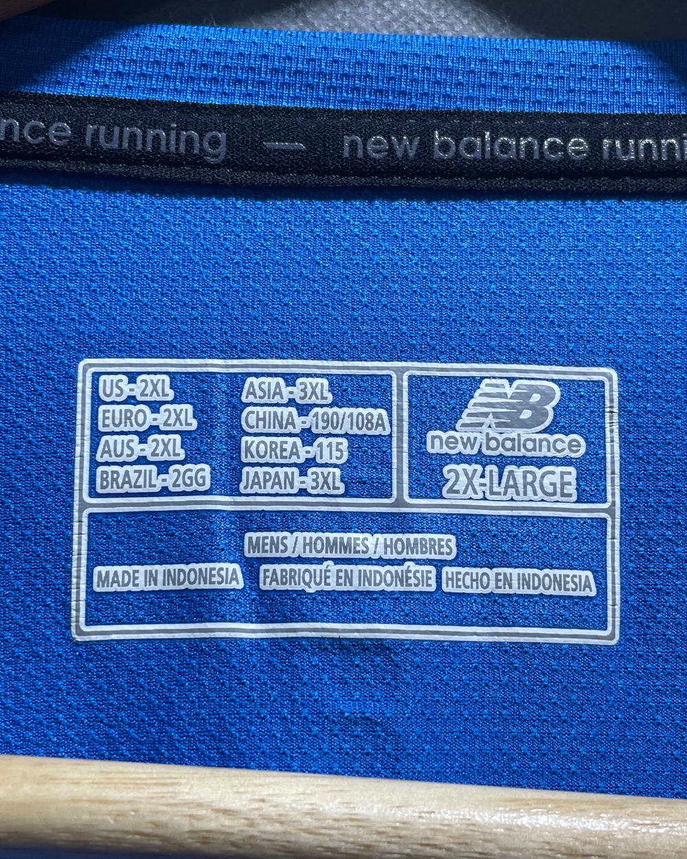 New Balance Blue For Men Sports T Shirt XXL | Preloved Labels
