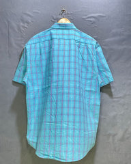 Izod Blue Cotton Shirt For Men Large | Preloved Labels