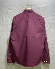 Express Maroon Cotton Shirt For Men M | Preloved Labels
