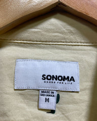 Sonoma Yellow Cotton Shirt For Men M