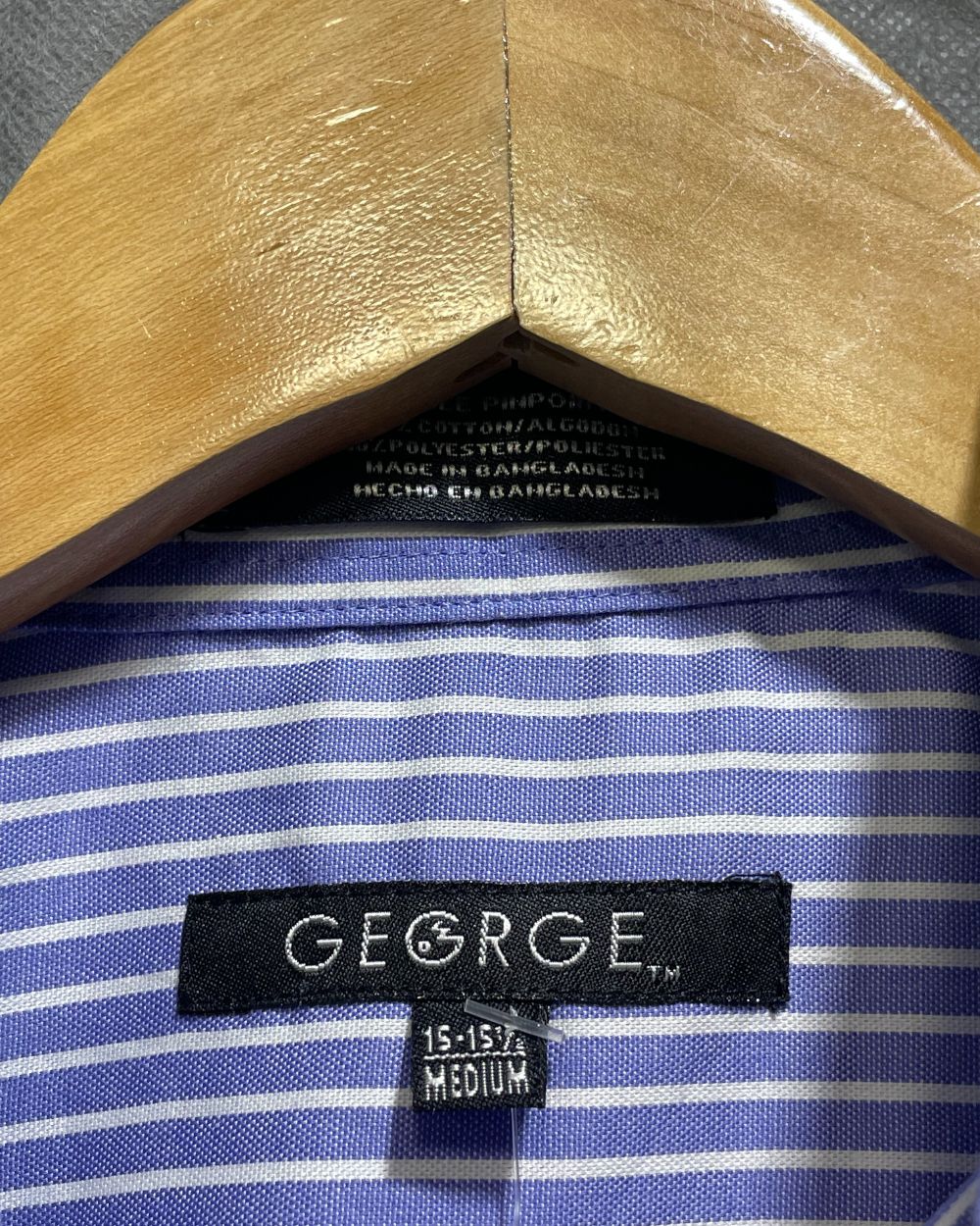 George Purple Cotton Shirt For Men M | Preloved Labels