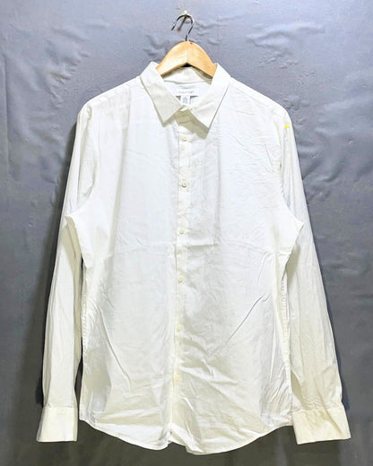 Calvin Klein White Cotton Shirt For Men Large | Preloved Labels