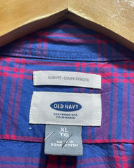 Old Navy Blue Cotton Shirt For Men X Large