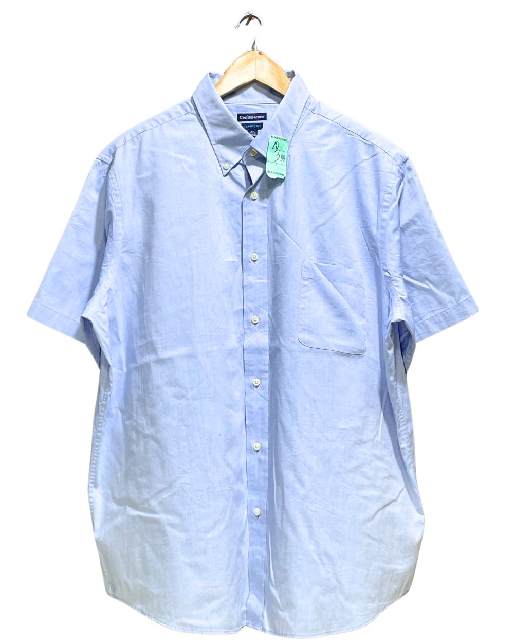 Croft & Barrow Blue Cotton Shirt For Men X Large | Preloved Labels