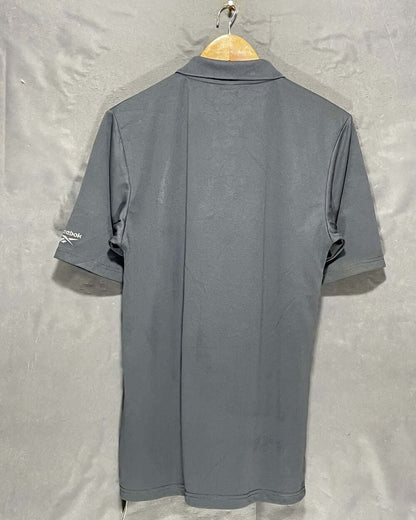 Reebok Gray Sport Polo T Shirt For Men Medium | Preloved Labels