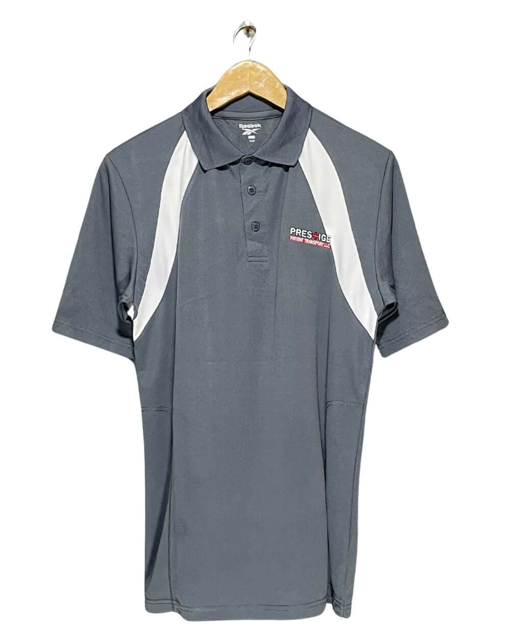 Reebok Gray Sport Polo T Shirt For Men Medium | Preloved Labels